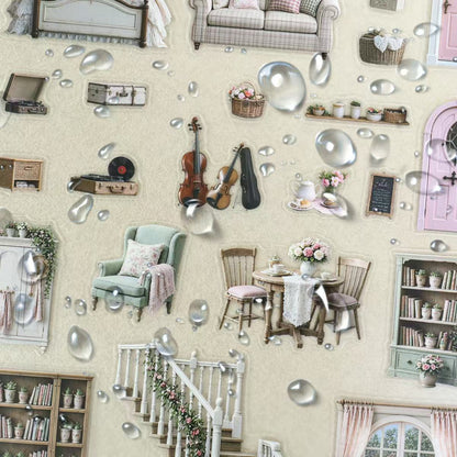 Fun House Diorama Stickers