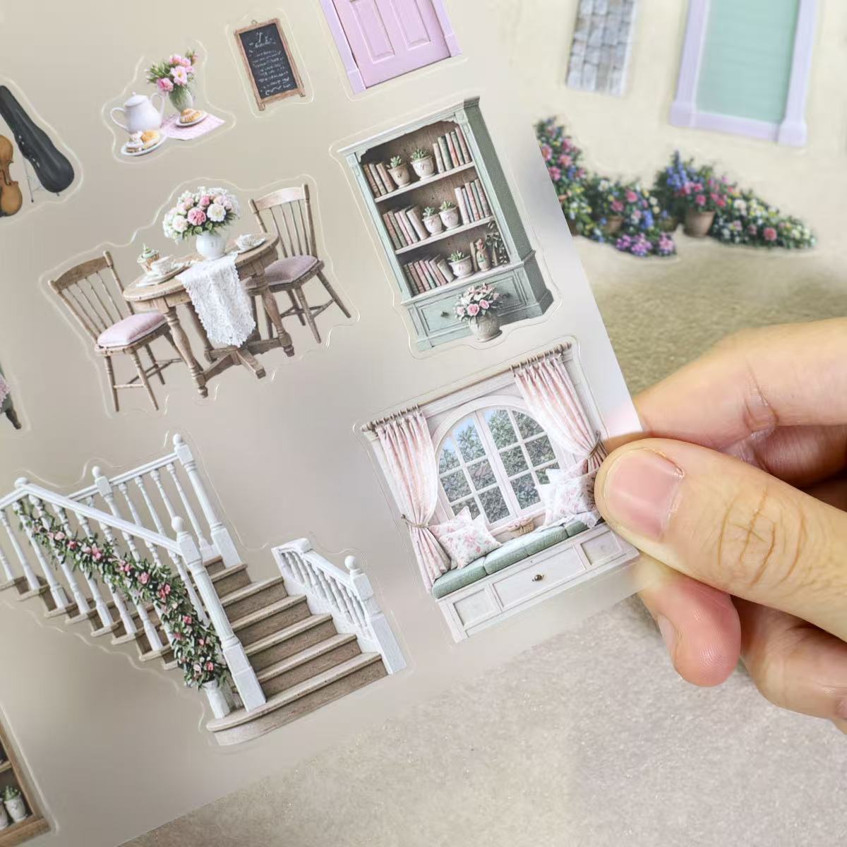 Fun House Diorama Stickers