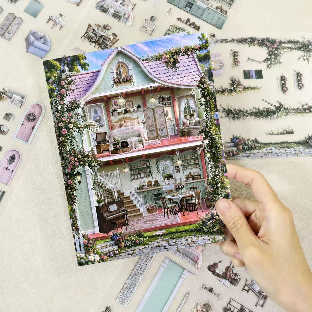 Fun House Diorama Stickers