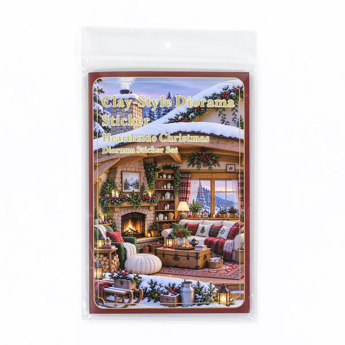 Fireside Christmas Diorama Stickers