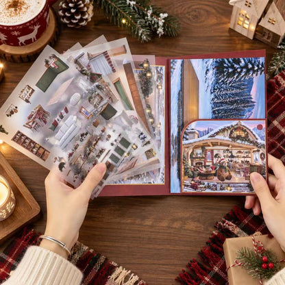 Fireside Christmas Diorama Stickers