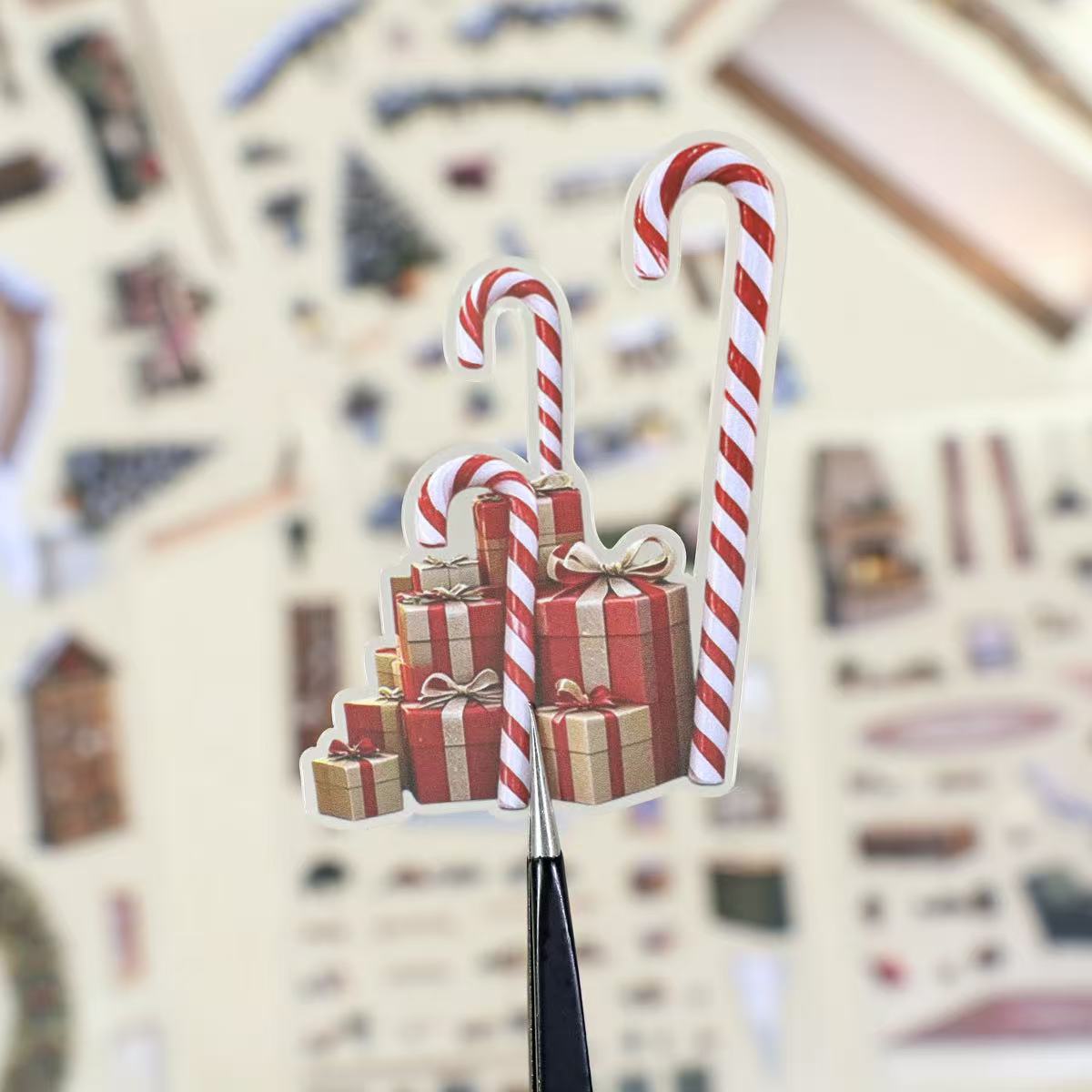 Fireside Christmas Diorama Stickers