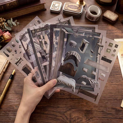 Victorian Manor Diorama Stickers