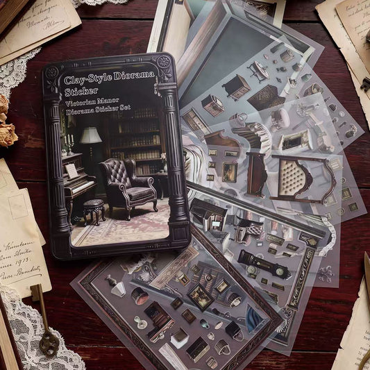Victorian Manor Diorama Stickers