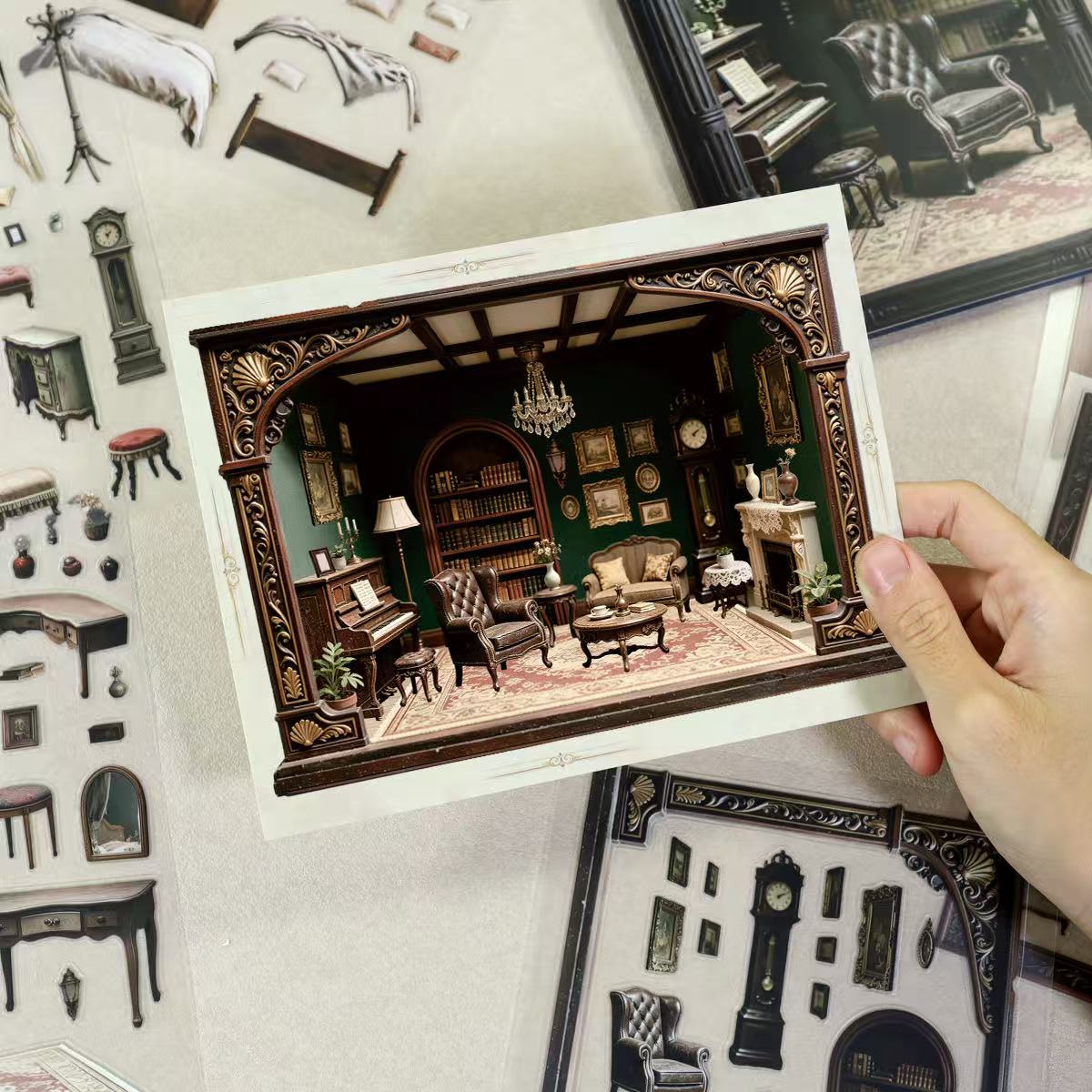 Victorian Manor Diorama Stickers