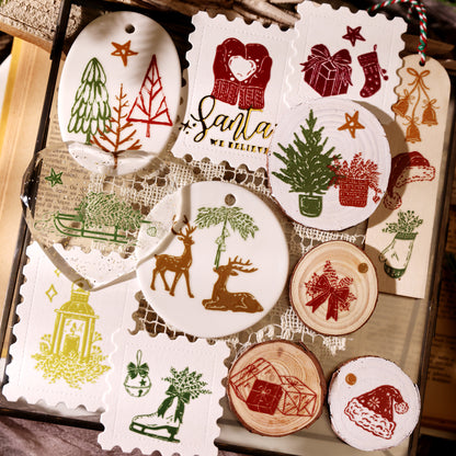 Christmas illustration Transfer Stickers