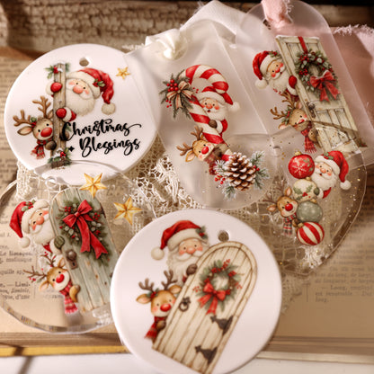 Christmas Santa Claus Transfer Stickers
