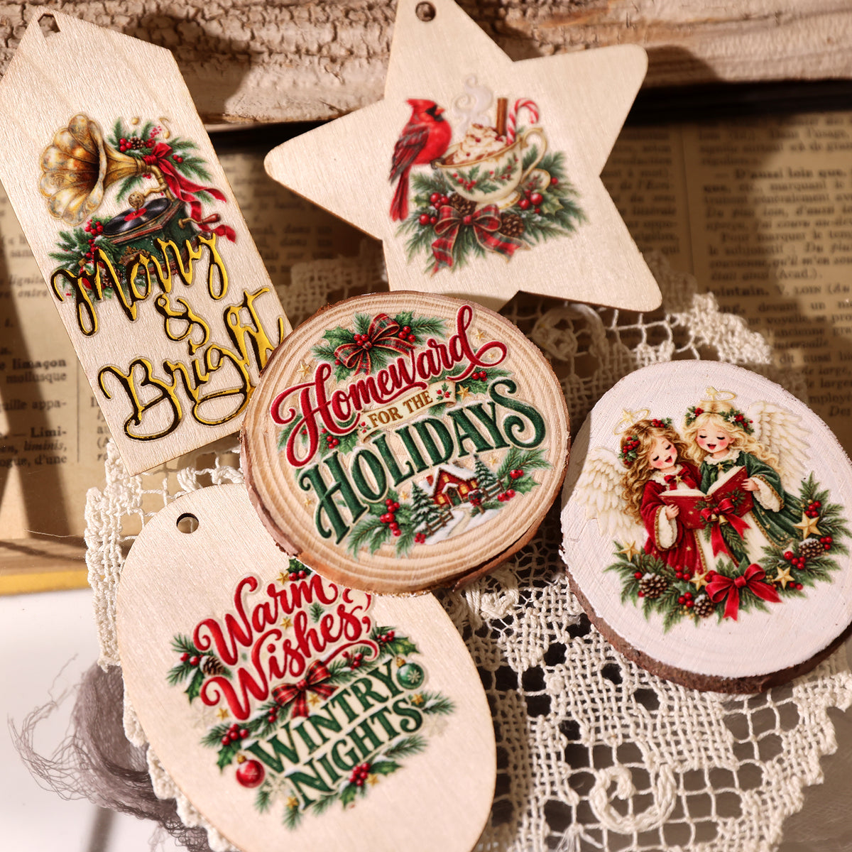 Christmas Nocturne Transfer Stickers