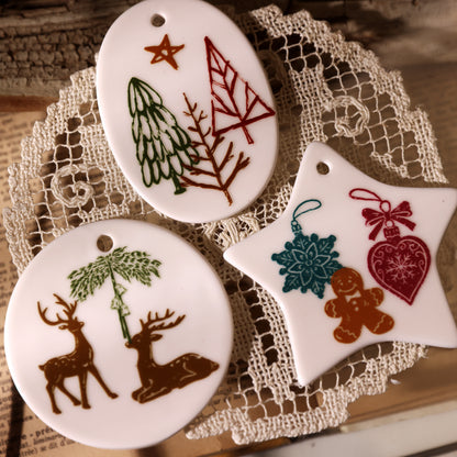 Christmas illustration Transfer Stickers