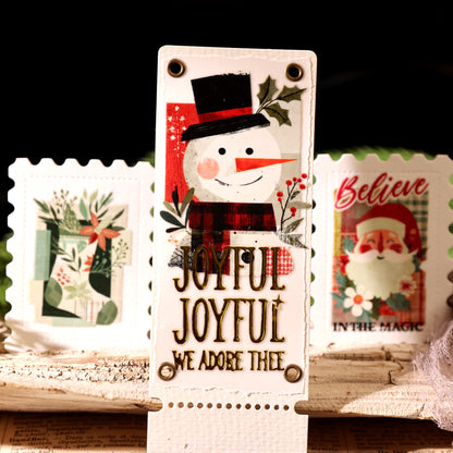 Vintage Christmas Gold Transfer Stickers