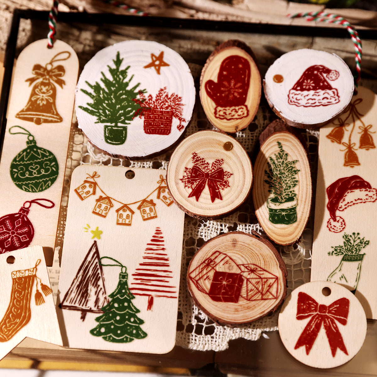 Christmas illustration Transfer Stickers