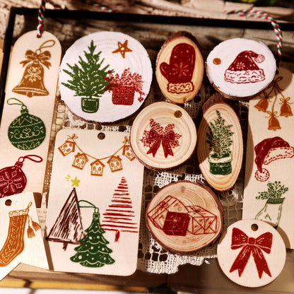 Christmas illustration Transfer Stickers