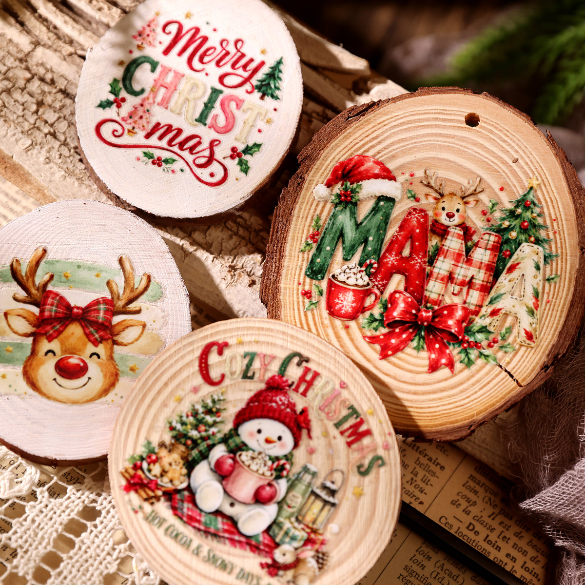 Christmas Prelude Transfer Stickers