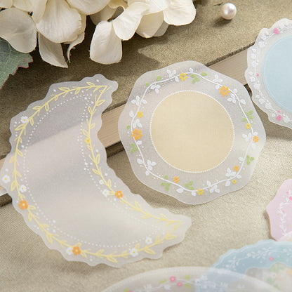 Floral Vellum Frame Stickers