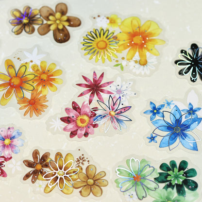 Starlit Flower Field Stickers