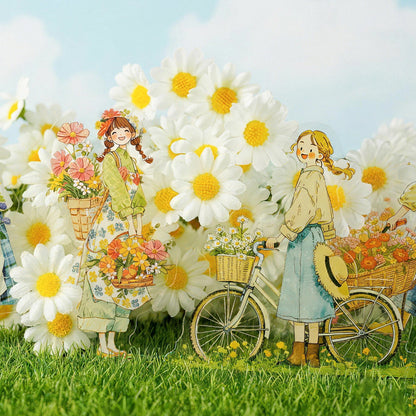 Wind Meets Flowers Stickers