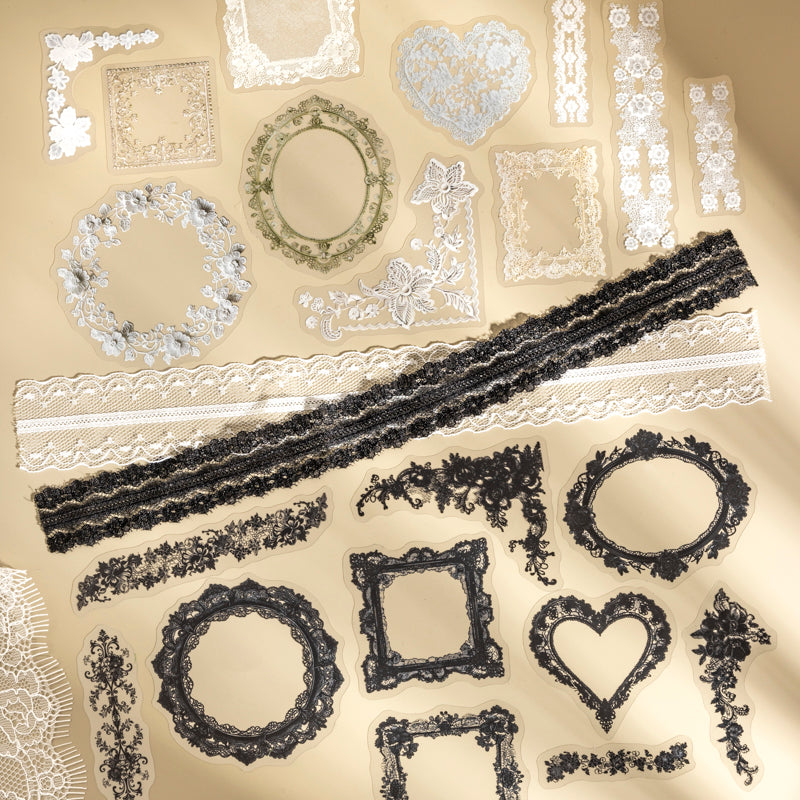 Elegant Lace Stickers
