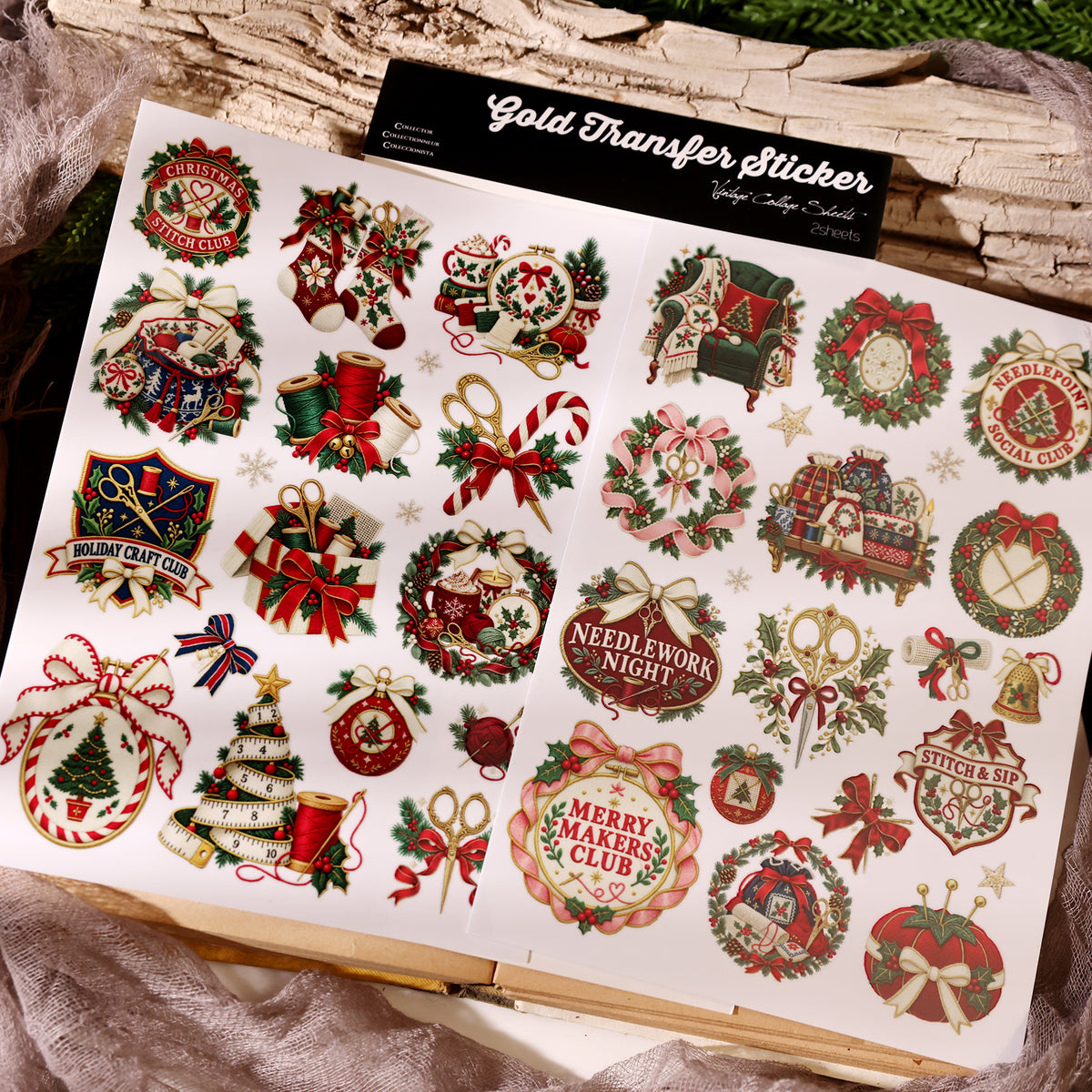 Handmade Christmas Transfer Stickers