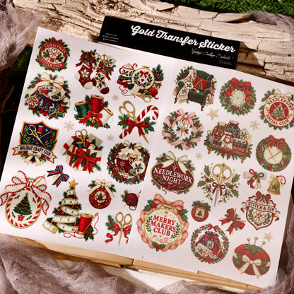 Handmade Christmas Transfer Stickers
