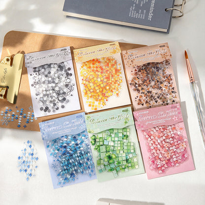 Watercolor Mosaic Stickers