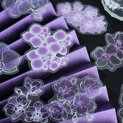 Colorful Floral Shadows Stickers