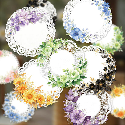 Lace Floral Stickers