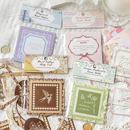 Floral Leaf Candy Stickers