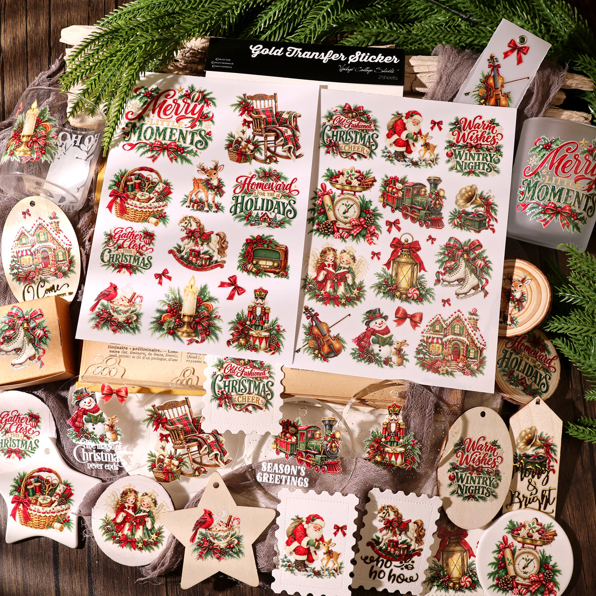 Christmas Nocturne Transfer Stickers