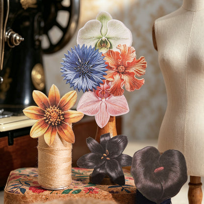 Woven Floral Omnia Stickers