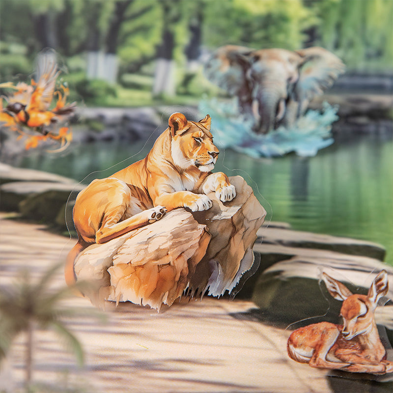 Animal World Sticker Book