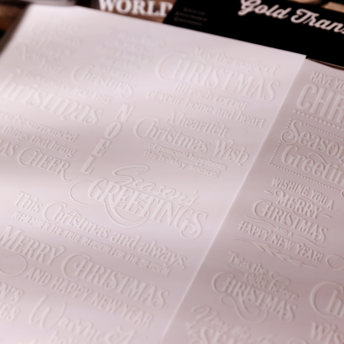 Christmas Holiday Words Transfer Stickers