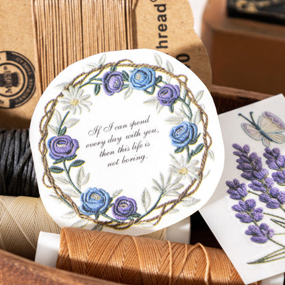 Vine Embroidery Rub-on Stickers