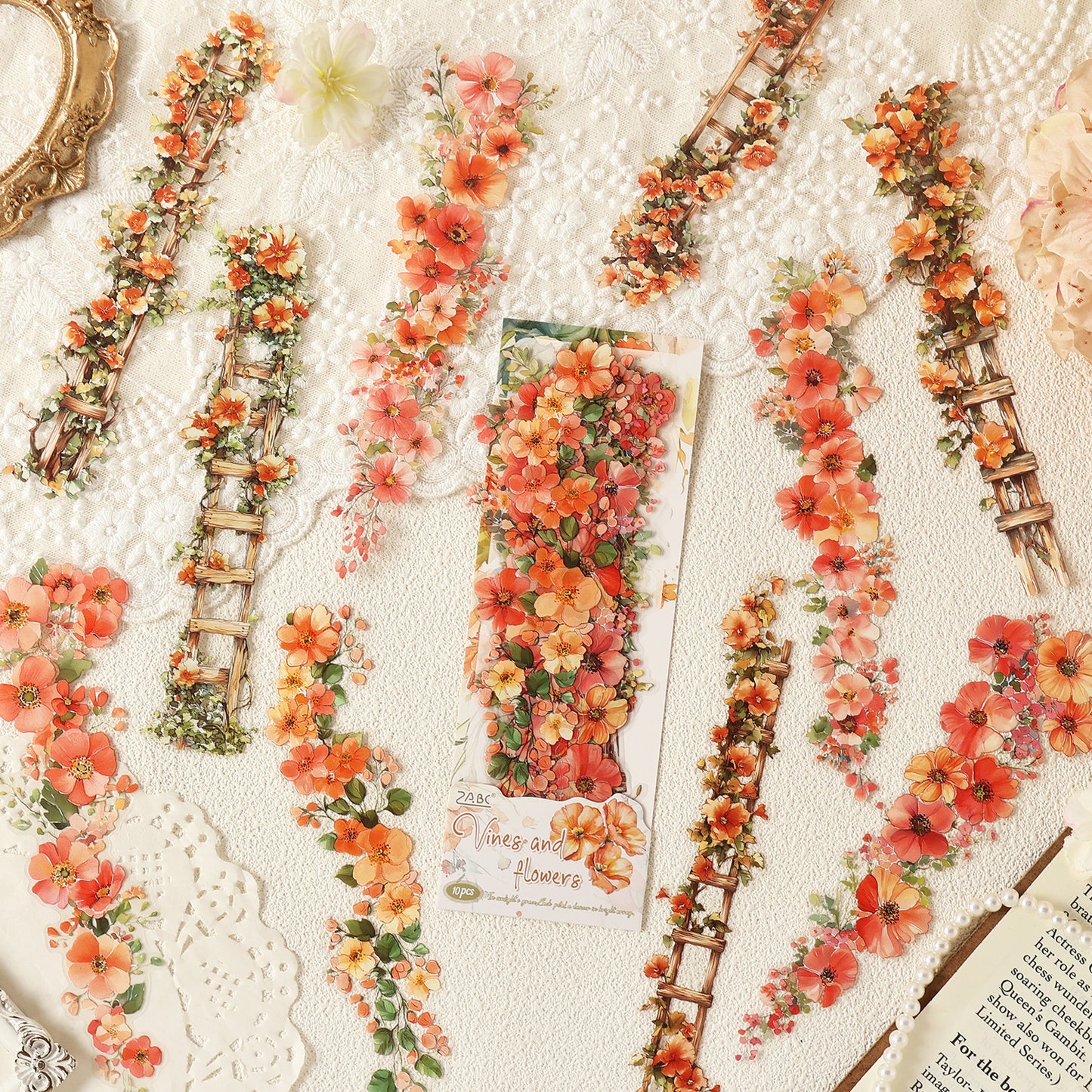 Tangled Vines Blossoms Stickers