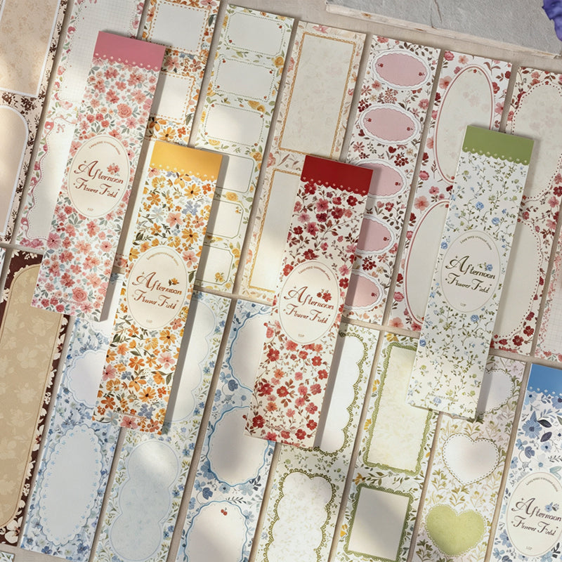 Afternoon Flower Field Memo Pad