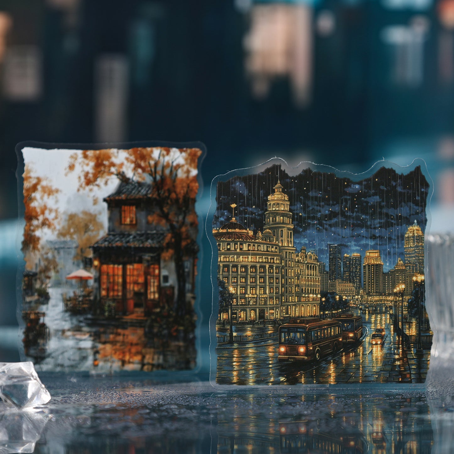 Misty Rainy Season Stickers