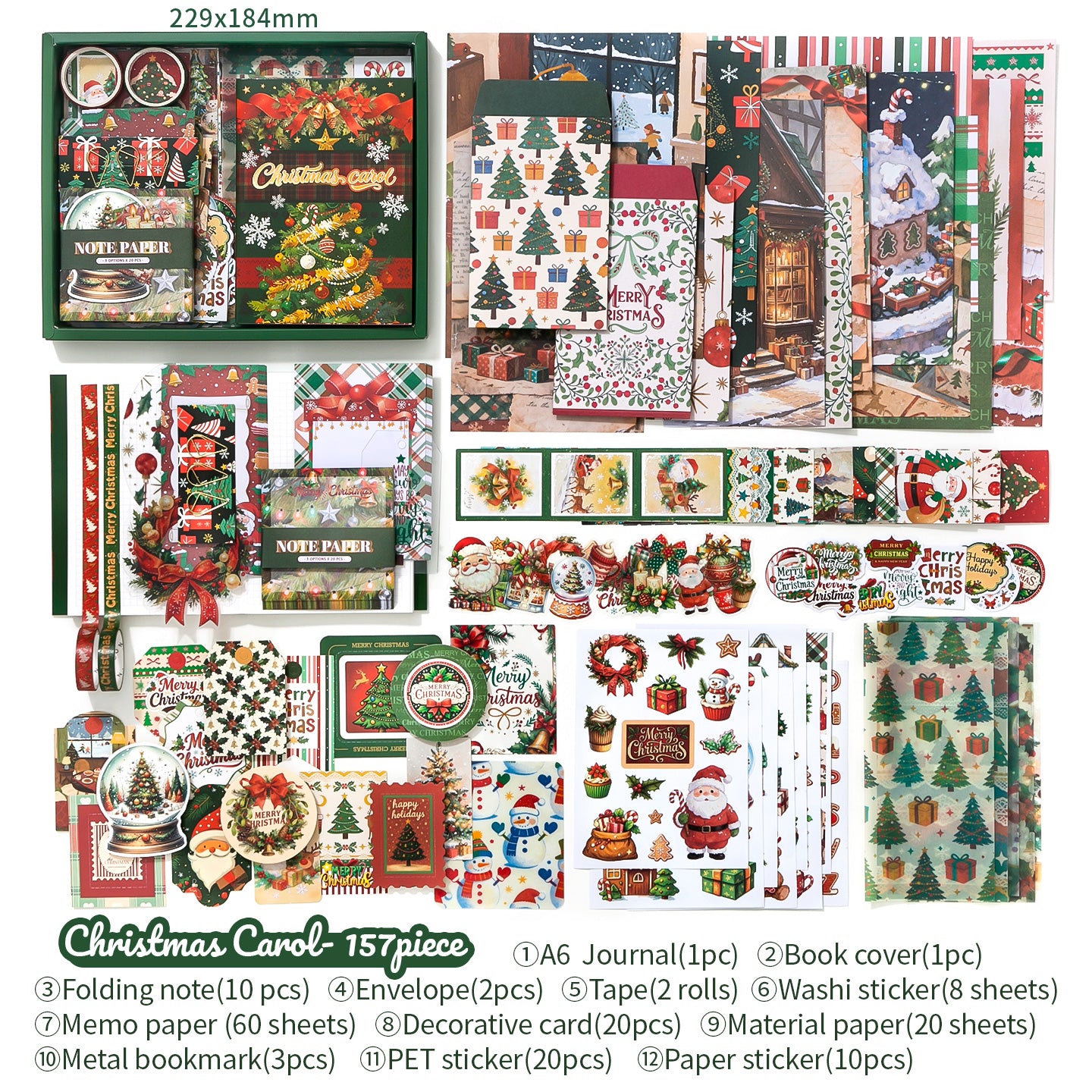 Christmas Warm Season Gift Box 157pcs