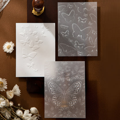 Misty White Blossoms Papers