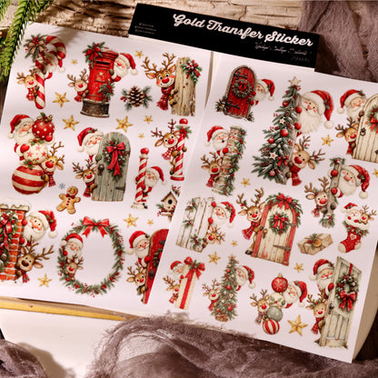 Christmas Santa Claus Transfer Stickers