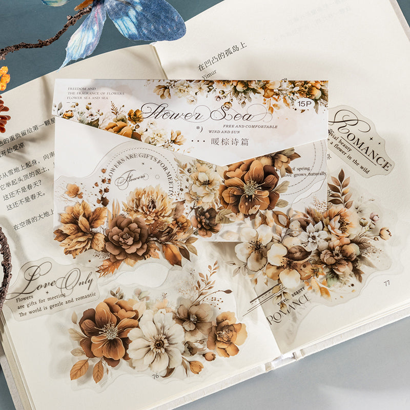 Twilight Flower Sea Stickers