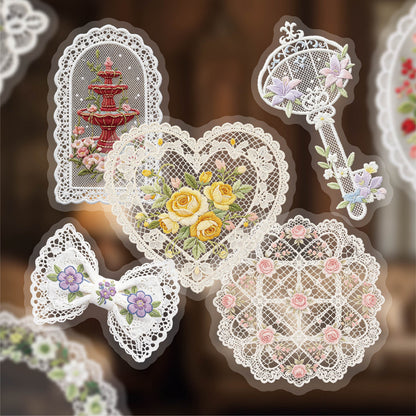 Sheer Floral Stickers