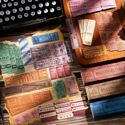 Antique Ticket Office Stickers