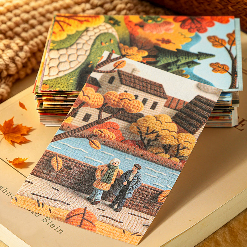 Four Autumn Scenes Papers