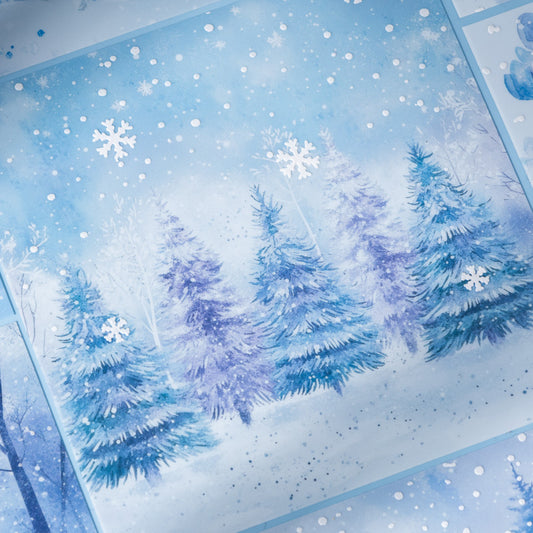 Snow Outside the Window Stickers