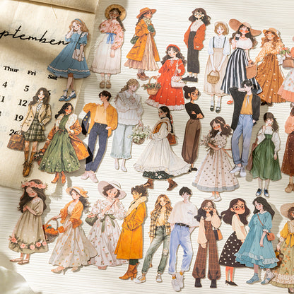 Crowded Streets Hard Card stickers