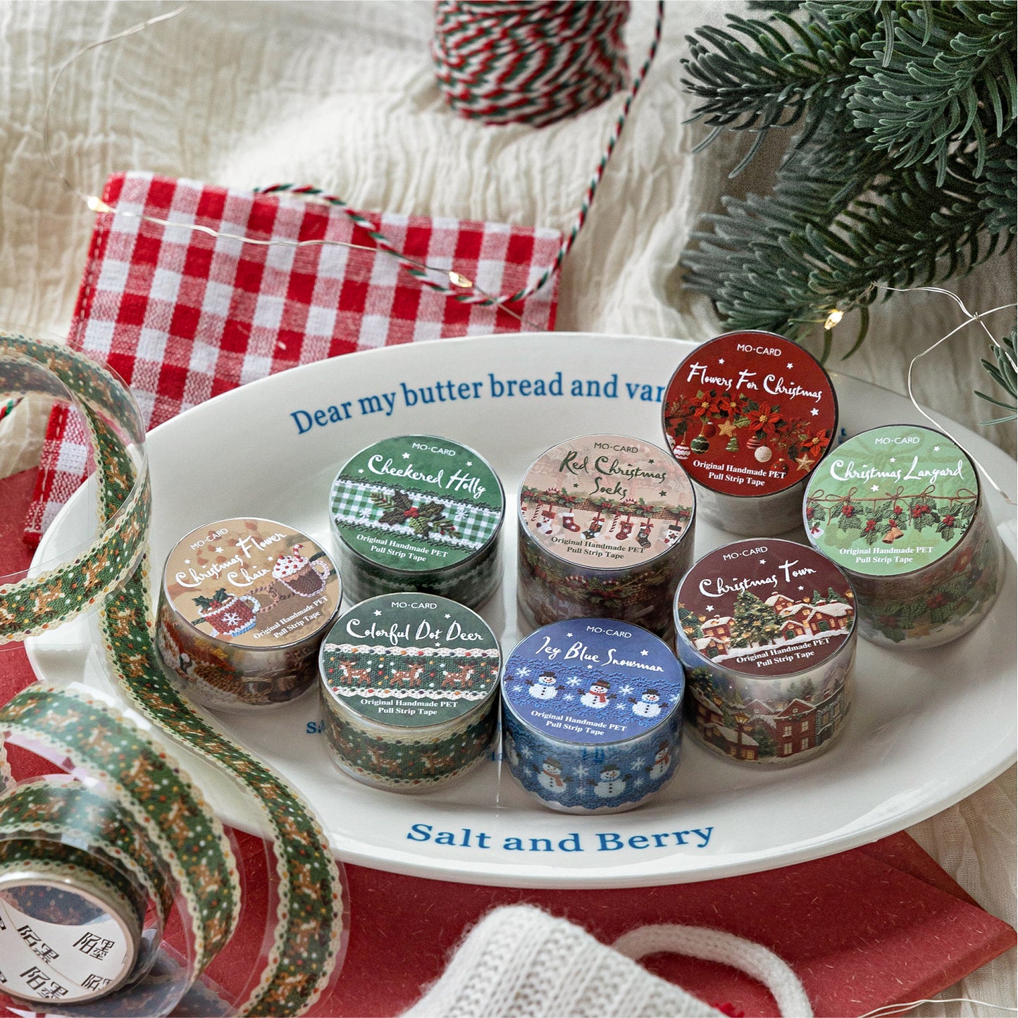Christmas Crochet Tape Roll