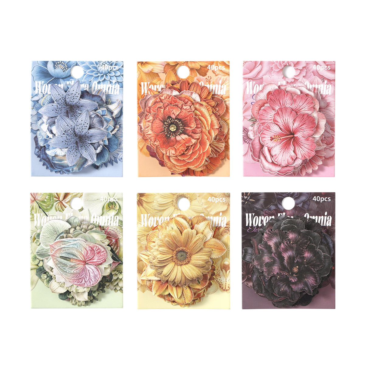 Woven Floral Omnia Stickers