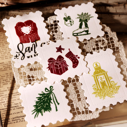 Christmas illustration Transfer Stickers