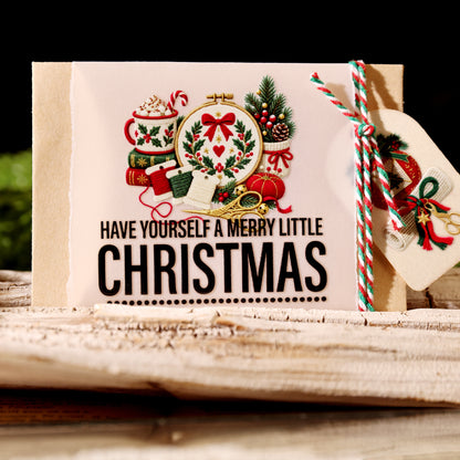 Christmas Typography Black Transfer Stickers