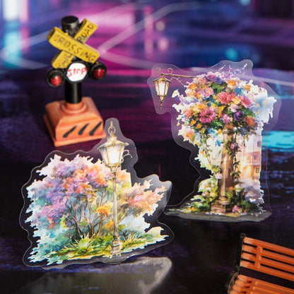 Street Corner Lamp Sticker