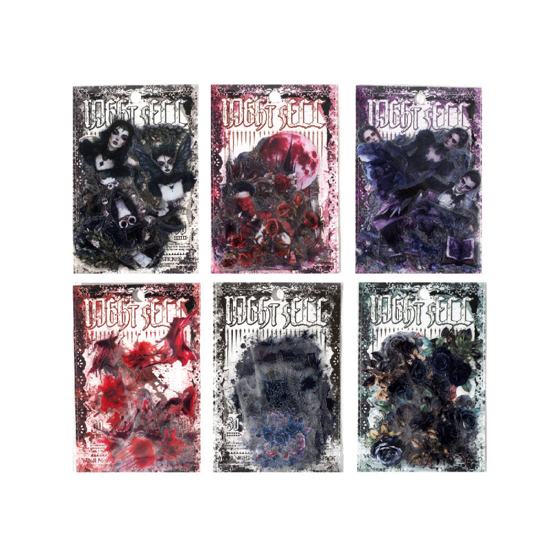 Night Falls Stickers